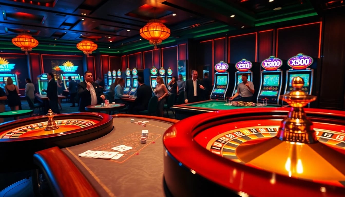 Experience the excitement of XX88 at a luxurious casino table with vibrant games and enthusiastic players.