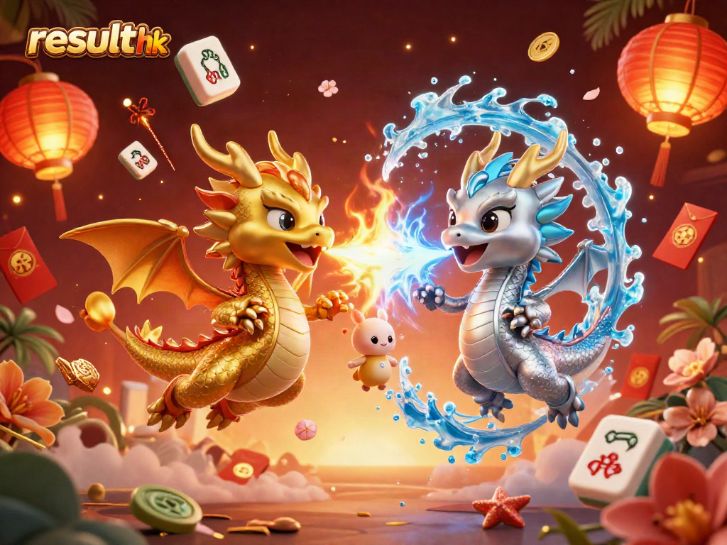 Experience exciting gaming with result hk as playful dragons and vibrant casino elements come to life.