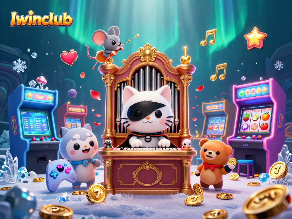 Iwinclub enhances your gaming experience with a vibrant, enchanting casino scene rich in detail.