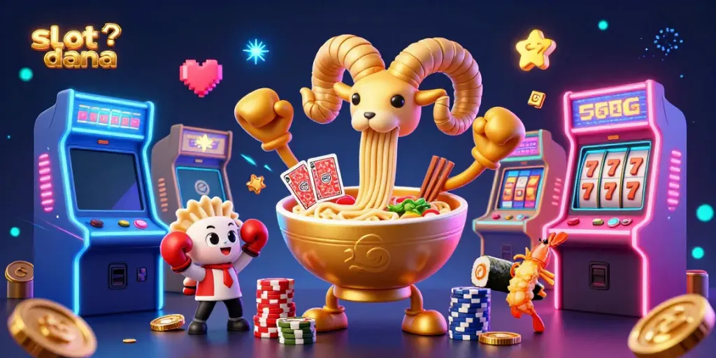 Engage with exciting slot dana games featuring vibrant 3D characters and arcade-style elements.