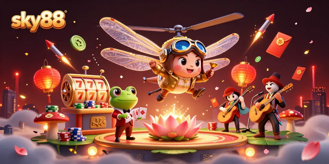 Engage in thrilling gameplay at sky88 with dynamic casino visuals and enchanting characters.