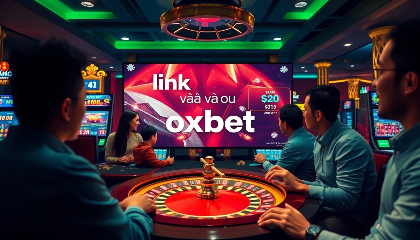 Experience thrilling gaming action with link vào oxbet in a vibrant casino atmosphere.