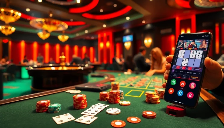 Experience the excitement of Nhà Cái RR88 at a luxurious live casino with vibrant tables and engaging gameplay.