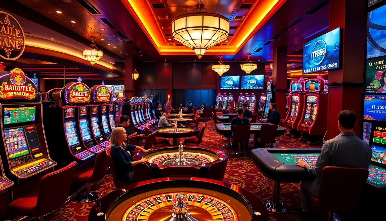 Experience the excitement of online gaming at https://tr88games.com/ with vibrant slot machines and engaging players.