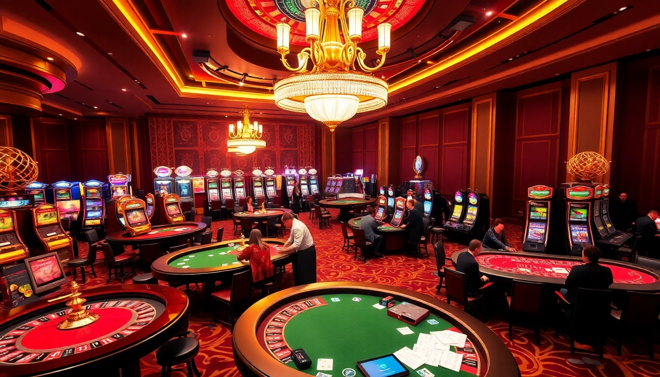 Experience the excitement of gambling at Trang Chủ QQ88 with vibrant tables and engaging players.
