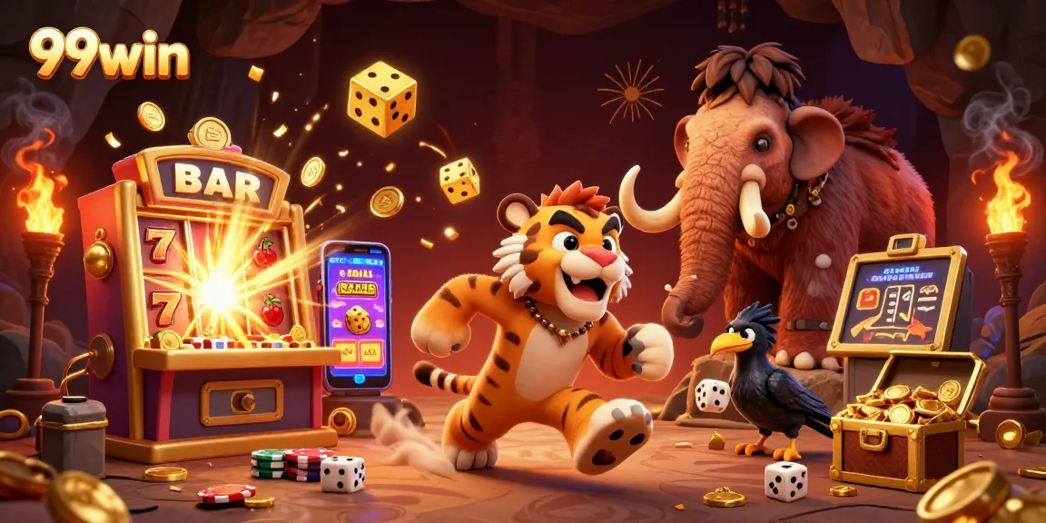 Experience the thrill of gaming at 99win with lively 3D scenes featuring vibrant casino action.