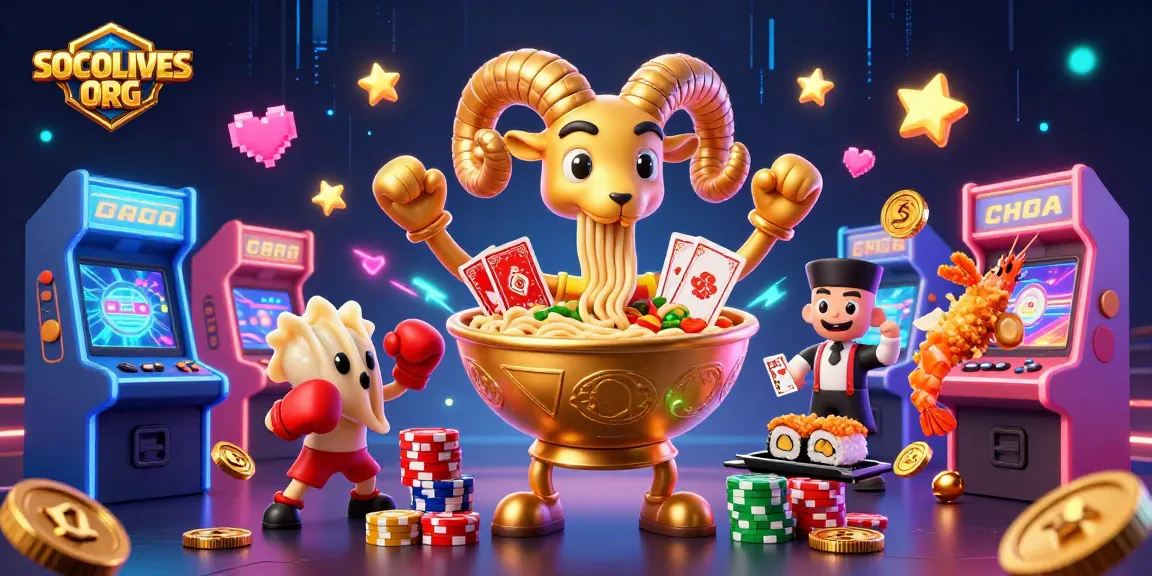 SOCOLIVES ORG showcases vibrant casino action with an exhilarating 3D cartoon scene of characters in a high-energy gaming atmosphere.