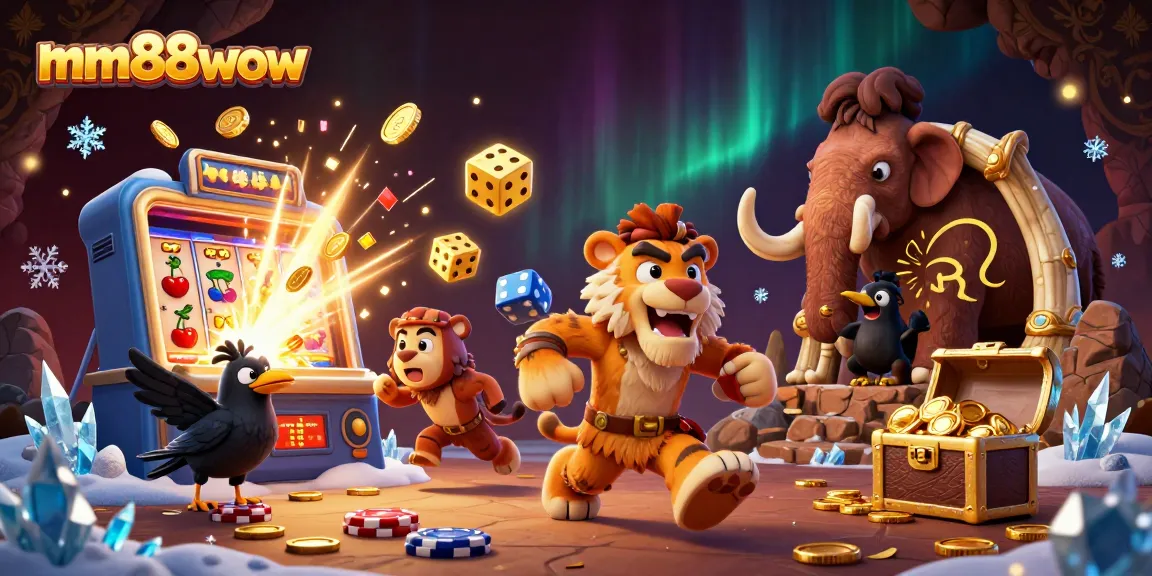 Experience thrilling gameplay with mm88wow's vibrant casino scene, featuring dynamic characters and jackpot excitement.
