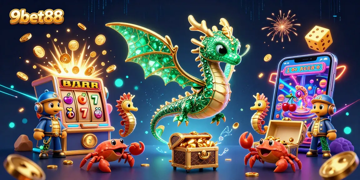 Experience thrilling wins with 9bet88's vibrant online casino games featuring enchanting slot machines.