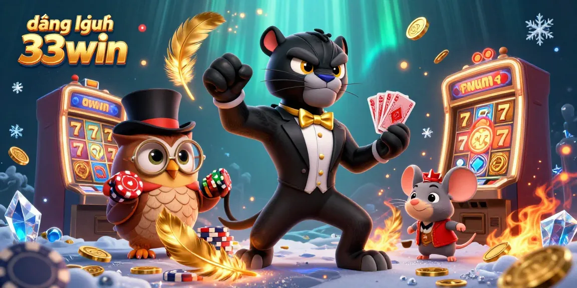 Engage in thrilling activities at đăng nhập 33win with captivating casino scenes and vibrant 3D characters.