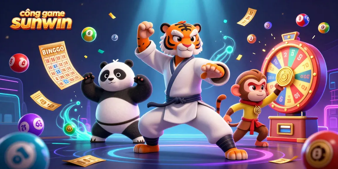 Engage in thrilling gaming action at cổng game sunwin with an exciting casino-themed illustration.